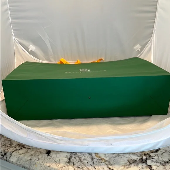 JUMBO Goyard Forest Green Tote with Mustard Straps - Picture 8 of 11